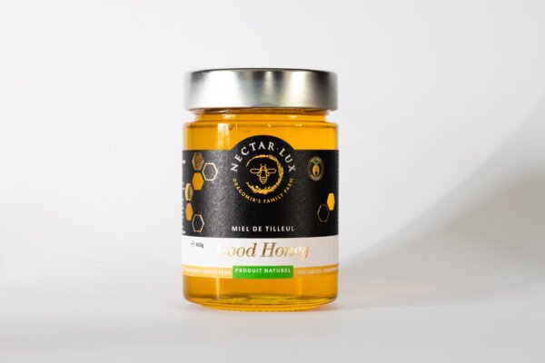Miel de Tilleul Artisanal 450g - Miel Monofloral Naturel, Saveur Fraîche et Apaisante - Récolte Artisanale