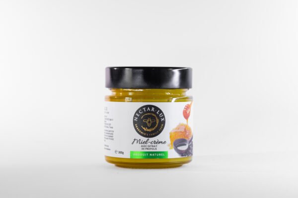 NL-171 Miel Crémeux Artisanal à l'Extrait de Propolis 300g - Bienfaits de la Propolis, Recette Artisanale Naturelle