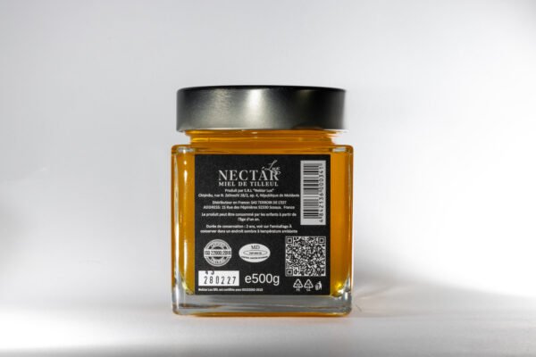 Miel de Tilleul Premium 500g - Format Familial, Saveur Fraîche et Aromatique - Récolte Artisanale