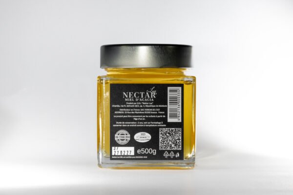NL1 Miel d'Acacia Premium 500g - Texture Liquide et Saveur Douce - Idéal Thé, Desserts & Cuisine