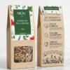 mov herbs infusion Énergisante "l'harmonie de la nature" 40g | tisane naturelle aux plantes médicinales et fleurs (mélisse, camomille, rose) | mélange artisanal premium Éco responsable